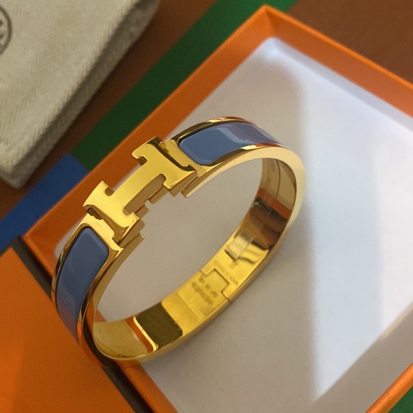 RARE HERMÈS CLIC H BRACELET - Picture 5 of 17